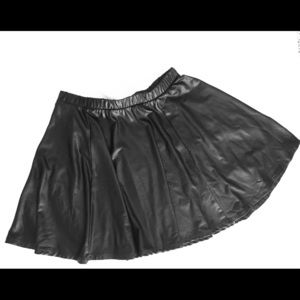 Forever 21 Faux Leather Skater Skirt